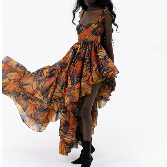 NWT Selkie Legs for Days Monarchy Midi Dress Large - Picture 10 of 10